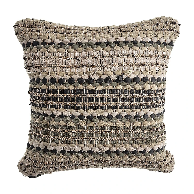 LR Home Flona Stripe Square Throw Pillow