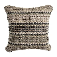 LR Home Flona Stripe Square Throw Pillow