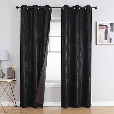Callisto Grommet Top Blackout Set of 2 Curtain Panel