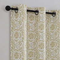 Regal Home Norwood Printed Grommet Top Blackout Set of 2 Curtain Panel