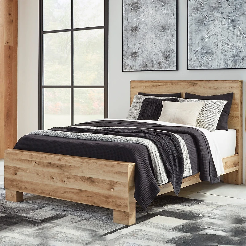 Signature Design by Ashley Hyanna Panel Bed Tan Brown