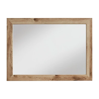 Signature Design by Ashley Hyanna 42" Bedroom Dresser Mirror in Tan Brown