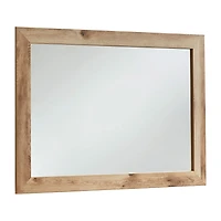 Signature Design by Ashley Hyanna 42" Bedroom Dresser Mirror in Tan Brown