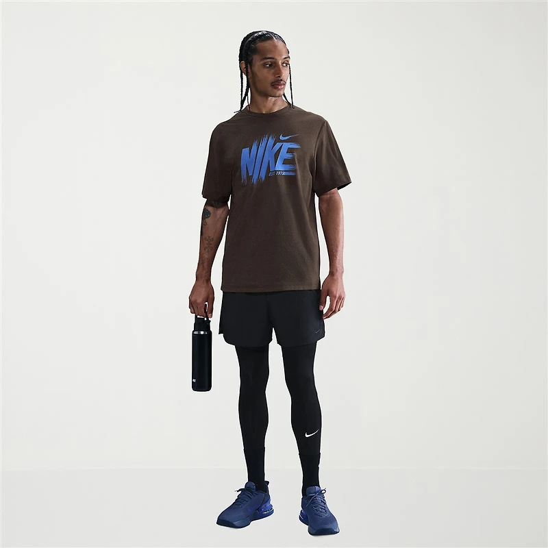 Nike Mens Crew Neck Short Sleeve Regular Fit Graphic T-Shirt
