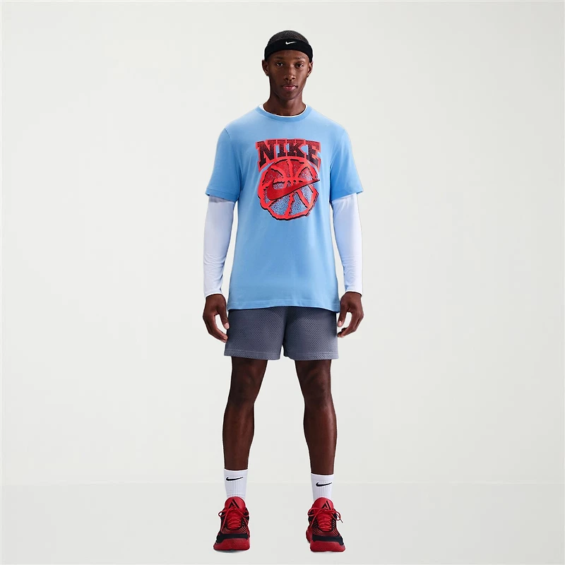 Nike Mens Crew Neck Short Sleeve Regular Fit Graphic T-Shirt