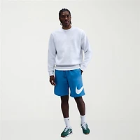 Nike Fleece Mens 11" Mid Rise Workout Shorts