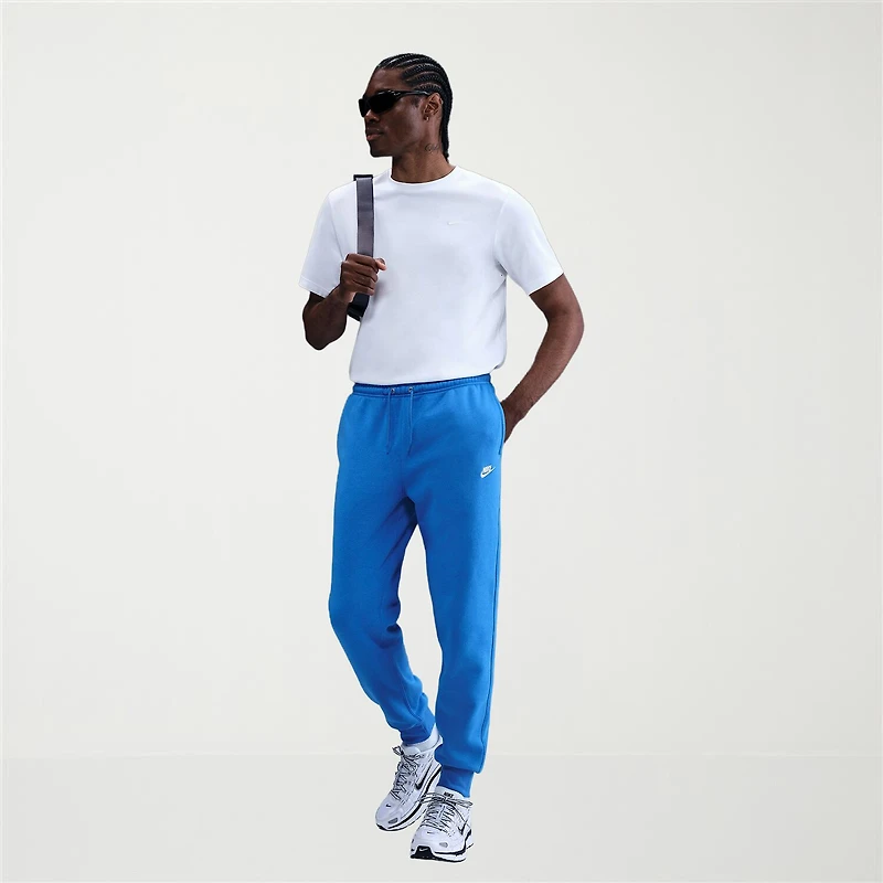 Nike Mens Cuffed Mid Rise Regular Fit Fleece Active Jogger Pant