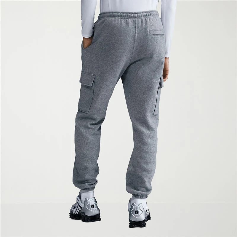 Nike Fleece Mens Cuffed Mid Rise Regular Fit Active Cargo Pant