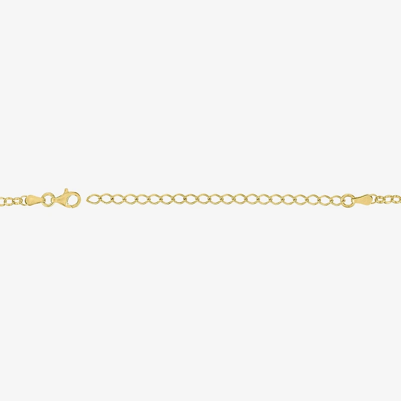 Charmed by Diamond Addiction Womens 14K Gold Over Silver Inch Chain Necklace