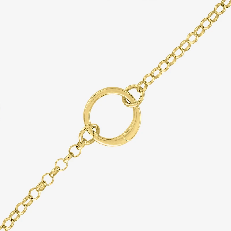 Charmed by Diamond Addiction Womens 14K Gold Over Silver Inch Chain Necklace