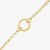 Charmed by Diamond Addiction Womens 14K Gold Over Silver Inch Chain Necklace