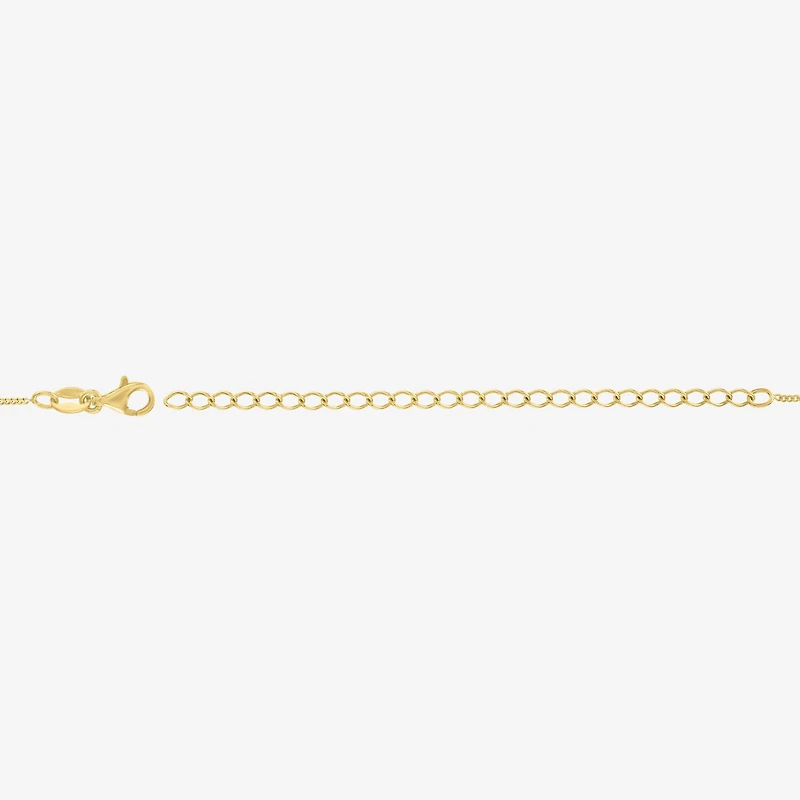 Charmed by Diamond Addiction Womens 14K Gold Over Silver 17 Inch Chain Necklace