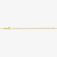 Charmed by Diamond Addiction Womens 14K Gold Over Silver 17 Inch Chain Necklace