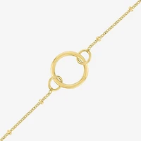 Charmed by Diamond Addiction Womens 14K Gold Over Silver 17 Inch Chain Necklace