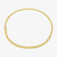 (G-H / Si2-I1) Womens 1/10 CT. T.W. Lab Grown White Diamond 14K Gold Over Brass Bangle Bracelet