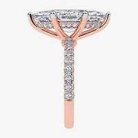 Signature By Modern Bride (F-G / Vs2-Si1) Womens 2 1/2 CT. T.W. Lab Grown White Diamond 10K Gold Marquise Side Stone -Stone Engagement Ring