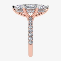 Signature By Modern Bride (F-G / Vs2-Si1) Womens 3 1/2 CT. T.W Lab Grown White Diamond 10K Gold Marquise Side Stone Engagement Ring