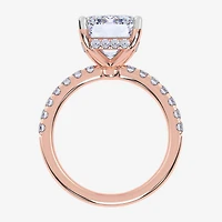 Signature By Modern Bride (F-G / Vs2-Si1) Womens 3 1/2 CT. T.W Lab Grown White Diamond 14K Gold Side Stone Engagement Ring