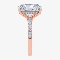Signature By Modern Bride (F-G / Vs2-Si1) Womens 2 1/4 CT. T.W. Lab Grown White Diamond 10K Gold Rectangular Side Stone Engagement Ring