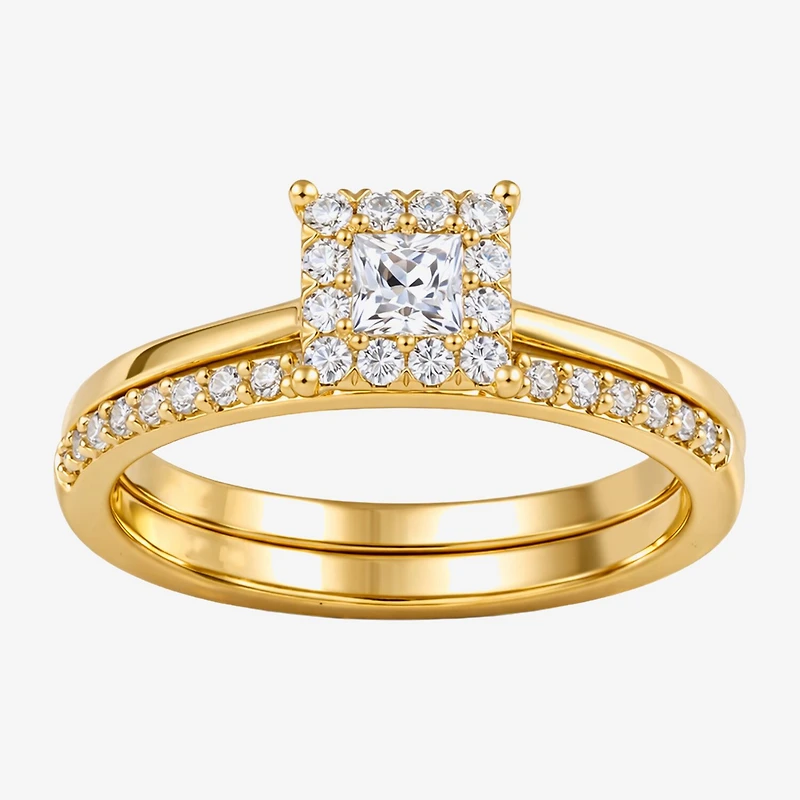 Surrounded by Love (H / I1-I2) Womens / CT. T.W. Lab Grown White Diamond Sterling Silver Halo Bridal Set