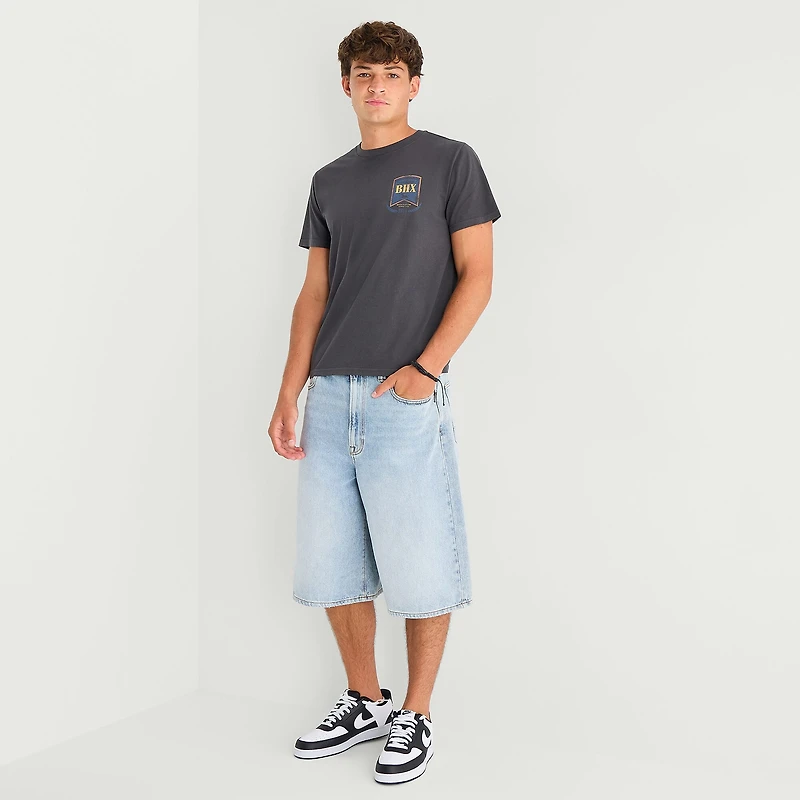 Arizona Mens Crew Neck Short Sleeve Slim Fit Graphic T-Shirt