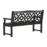 Martha Stewart by POLYWOOD® Chinoiserie 60” Garden Bench