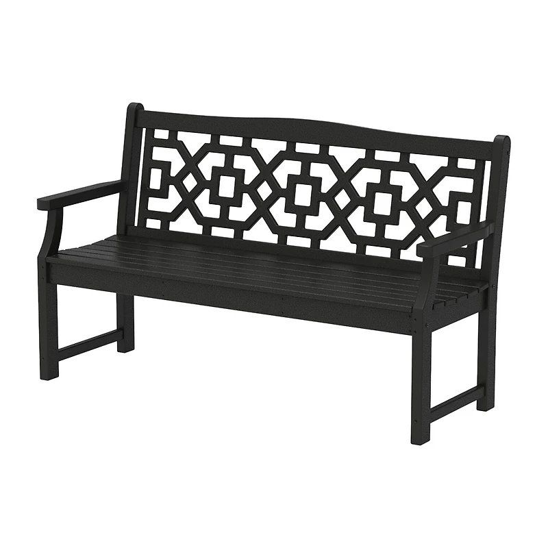 Martha Stewart by POLYWOOD® Chinoiserie 60” Garden Bench