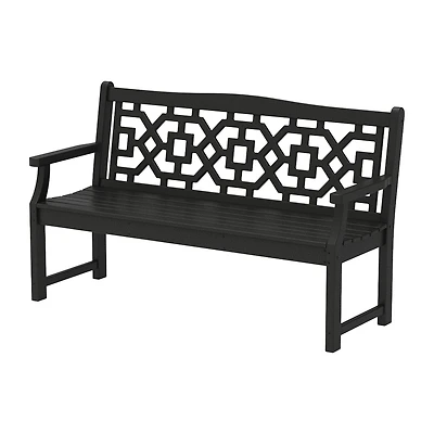 Martha Stewart by POLYWOOD® Chinoiserie 60” Garden Bench