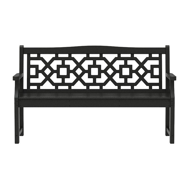 Martha Stewart by POLYWOOD® Chinoiserie 60” Garden Bench