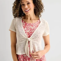 Perceptions Womens Floral Jacket Dress