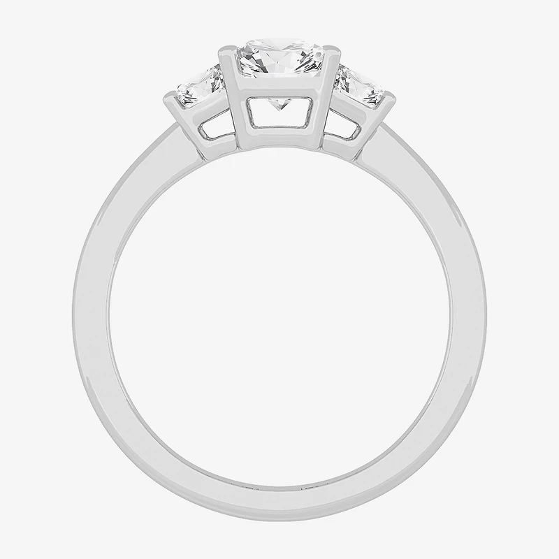 G-H / Si1-Si2) Womens / CT. T.W. Lab Grown White Diamond 14K Gold 3-Stone Engagement Ring