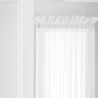 Liz Claiborne Lisette Sheer Rod Pocket Single Sidelight Curtain