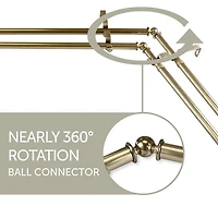 Rod Desyne Emeka Corner Double Curtain