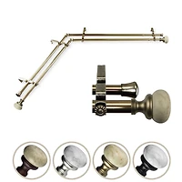 Rod Desyne Merlyn Corner Double Curtain