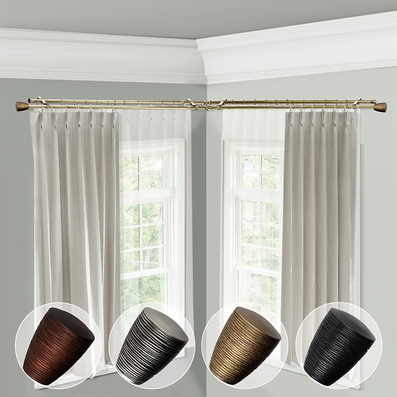 Rod Desyne Tarzan Corner Double Curtain