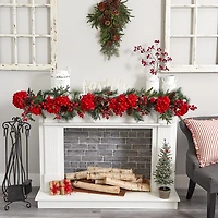 Nearly Natural 60in Cedar Christmas Indoor Garland