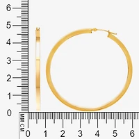 Womens 10K Gold 53mm Hoop Earrings