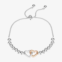 Footnotes Womens Heart Bolo Bracelet