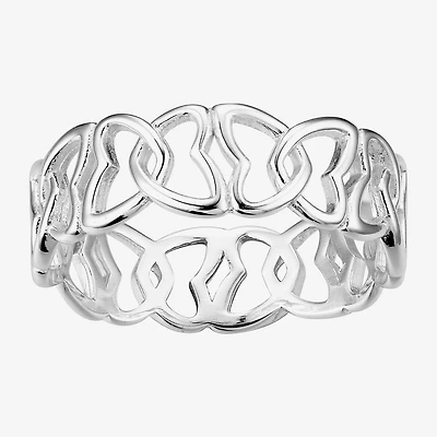 Footnotes Brave Womens 6.5MM Sterling Silver Butterfly Band