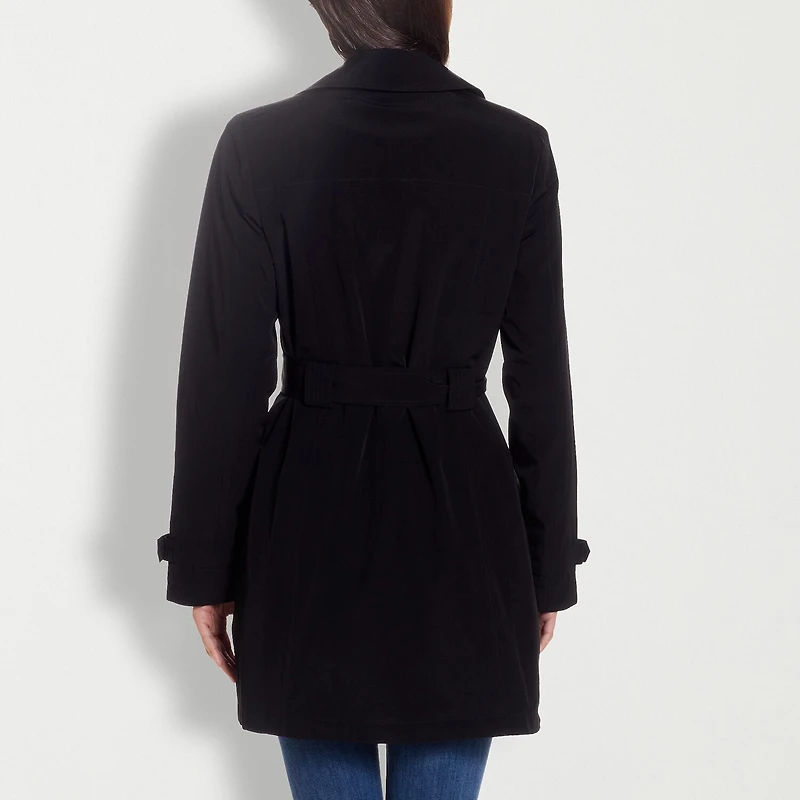 Gallery Womens Belted Midweight Trench Coat