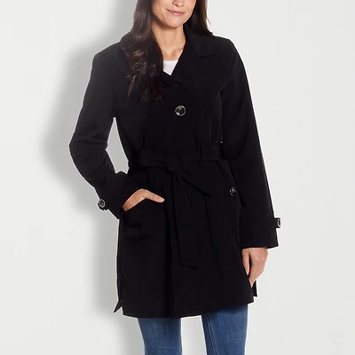 Gallery Womens Belted Midweight Trench Coat