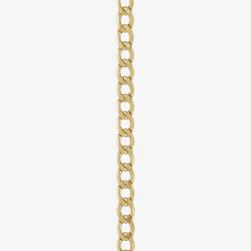 Made in Italy Unisex Adult 14K Gold 22 Inch Curb Chain Necklace
