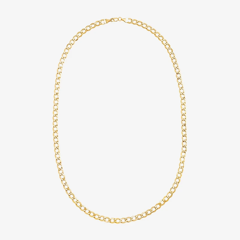 Made in Italy Unisex Adult 14K Gold 22 Inch Curb Chain Necklace