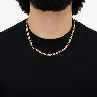 Made in Italy Unisex Adult 14K Gold 22 Inch Curb Chain Necklace