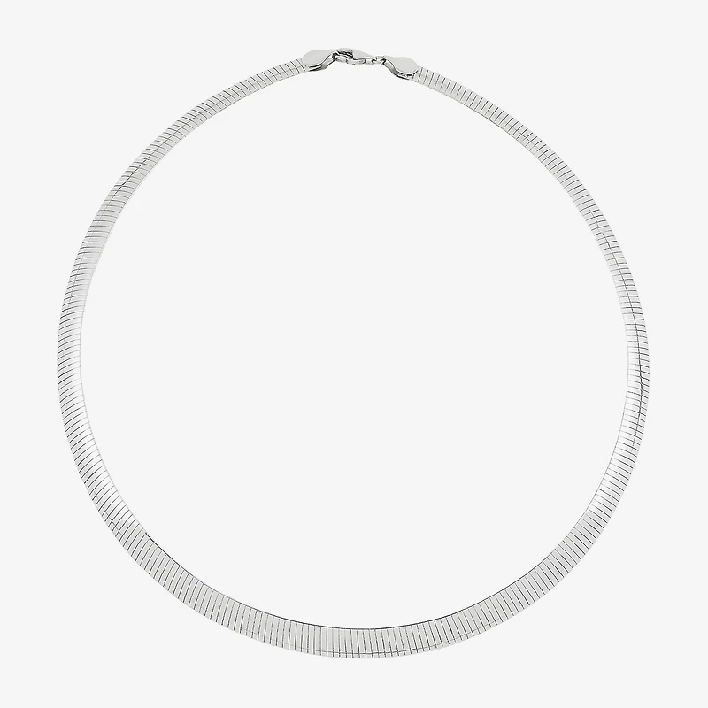Limited Quantities! Reversible Womens Sterling Silver 17 Inch Chain Necklace