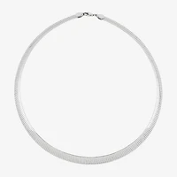 Limited Quantities! Reversible Womens Sterling Silver 17 Inch Chain Necklace