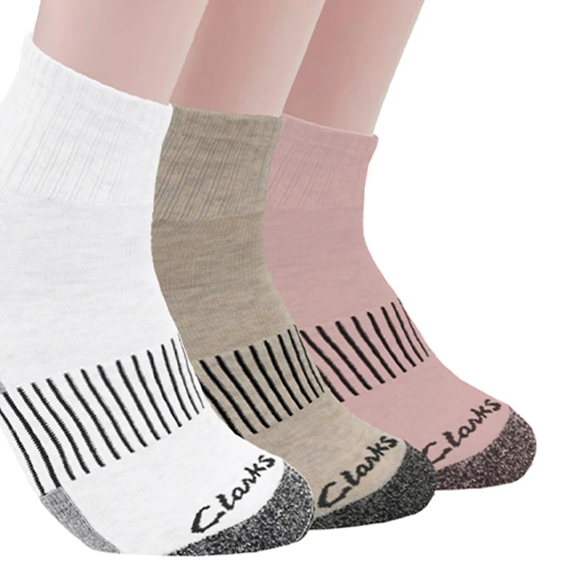 Clarks Womens 6 Pair Low Cut Socks