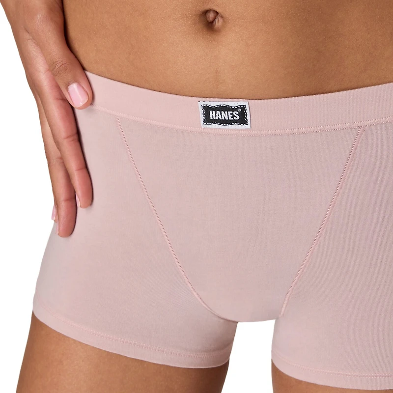 Hanes Womens Average + Full Figure 3 Pack Boxer Briefs 49vohb
