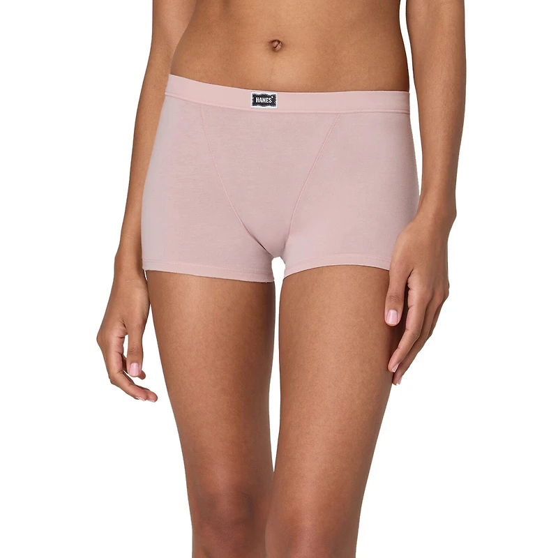 Hanes Womens Average + Full Figure 3 Pack Boxer Briefs 49vohb