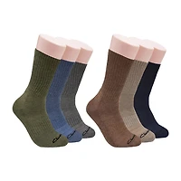 Clarks Mens 6 Pair Crew Socks
